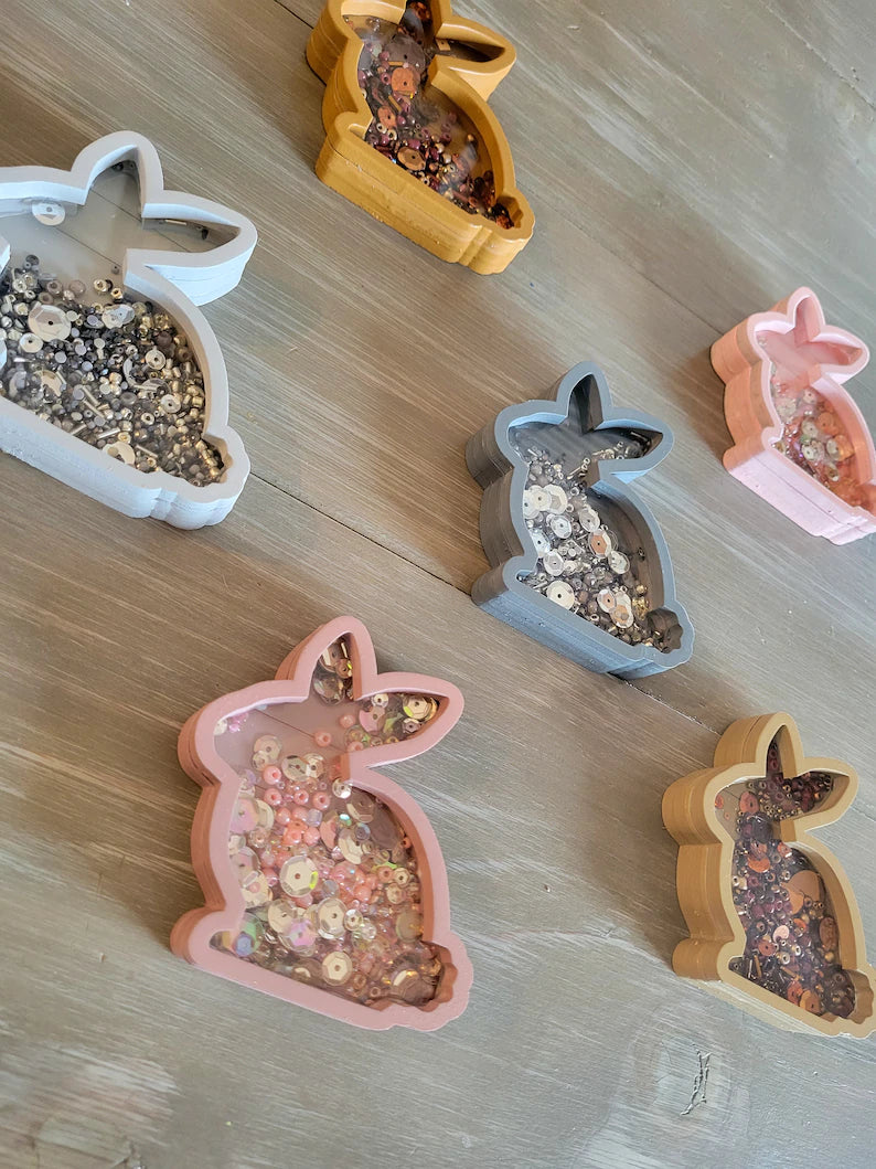Easter Bunny Spring Mini Sprinkle Shaker Sign