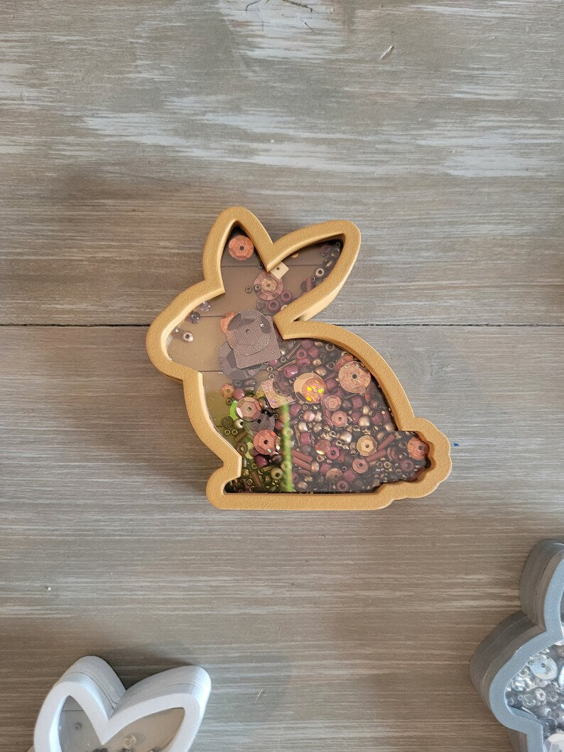 Easter Bunny Spring Mini Sprinkle Shaker Sign