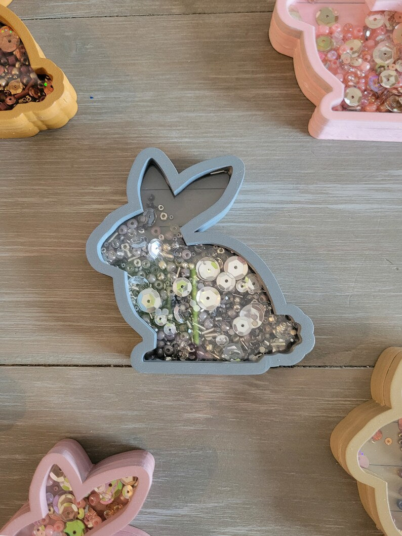 Easter Bunny Spring Mini Sprinkle Shaker Sign