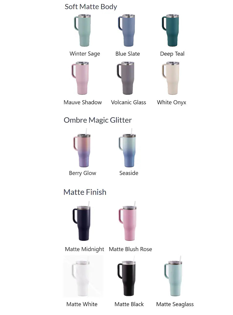 40 oz Tumbler Plants Engraved Full Wrap