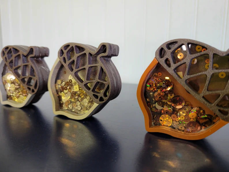 Acorn Fall Autumn Thanksgiving Mini Sprinkle Shaker Sign