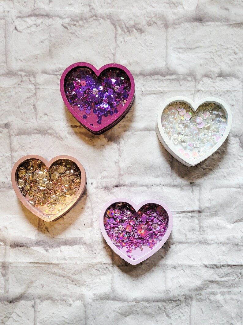 Heart Valentine's Day Mini Sprinkle Shaker Sign