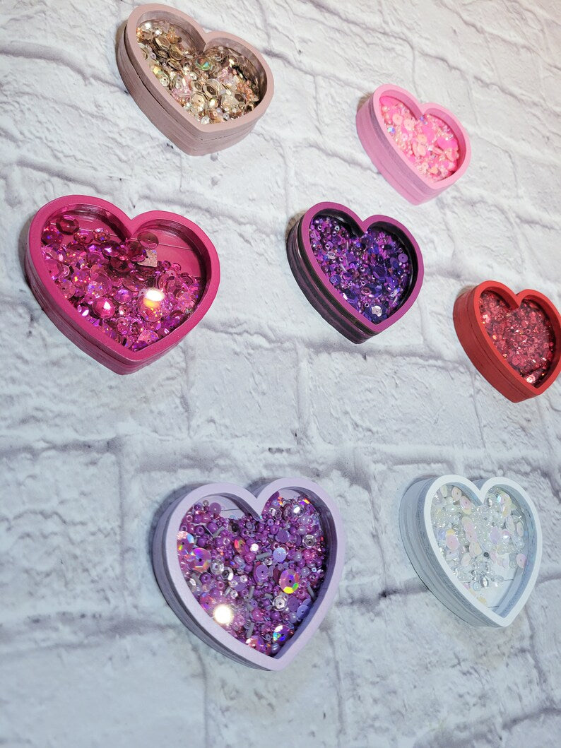Heart Valentine's Day Mini Sprinkle Shaker Sign