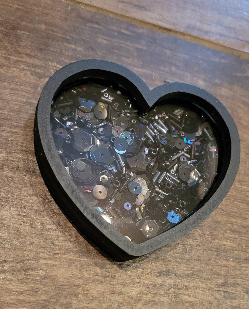 Heart Valentine's Day Mini Sprinkle Shaker Sign