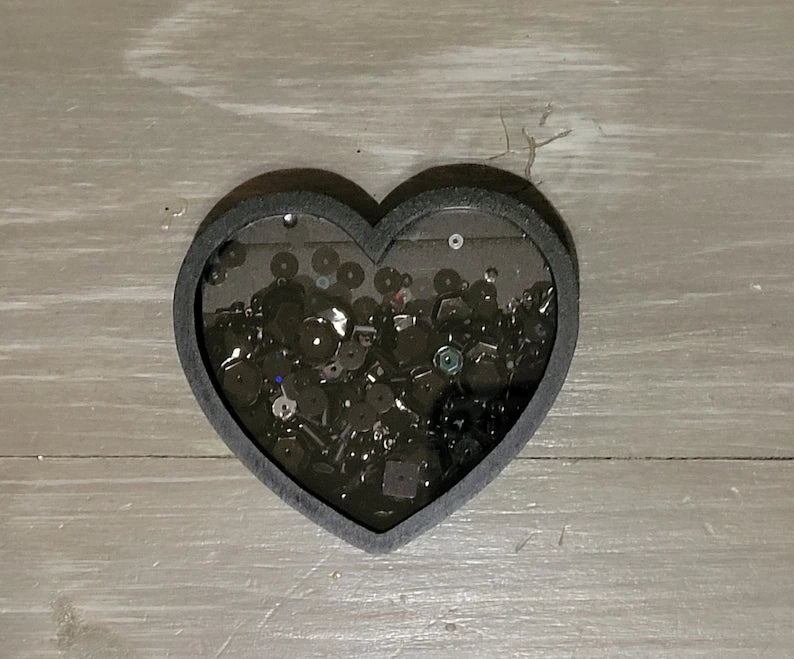 Heart Valentine's Day Mini Sprinkle Shaker Sign