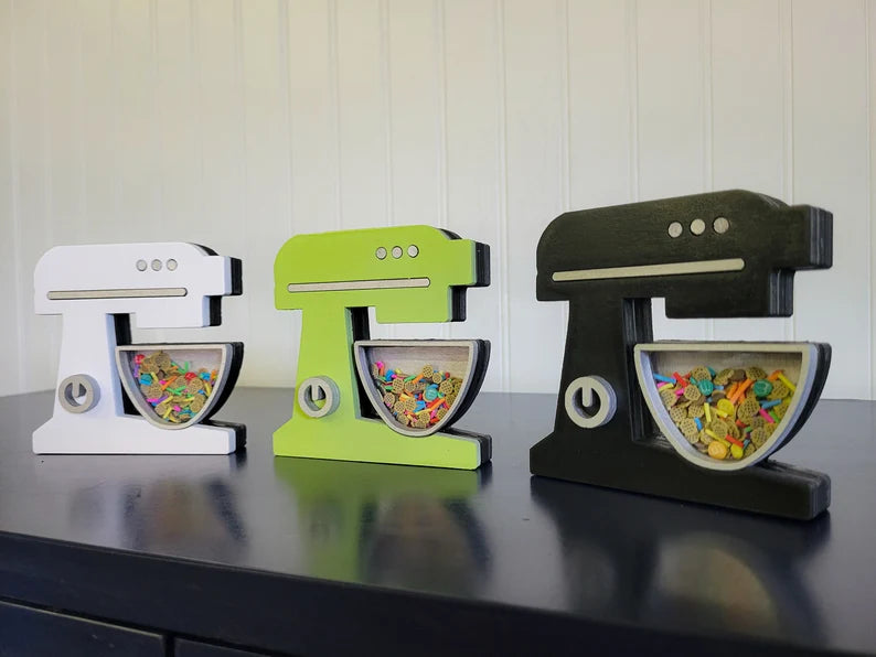 Kitchen Stand Mixer Kitchenaid Style with Cookie M&M and Sprinkles Mini Sprinkle Shaker Sign