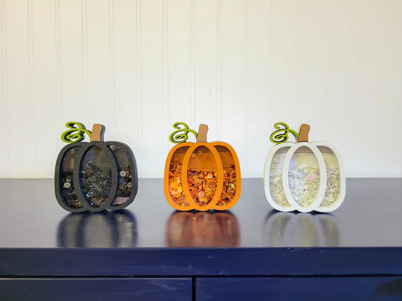 Pumpkin Fall Autumn Mini Sprinkle Shaker Sign