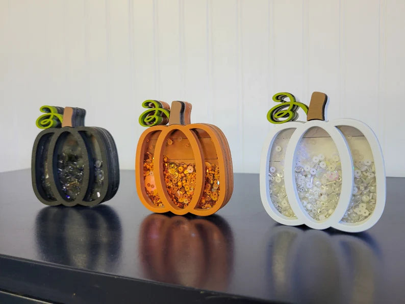 Pumpkin Fall Autumn Mini Sprinkle Shaker Sign