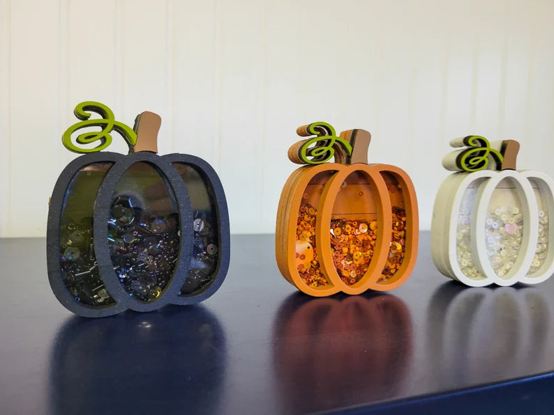 Pumpkin Fall Autumn Mini Sprinkle Shaker Sign
