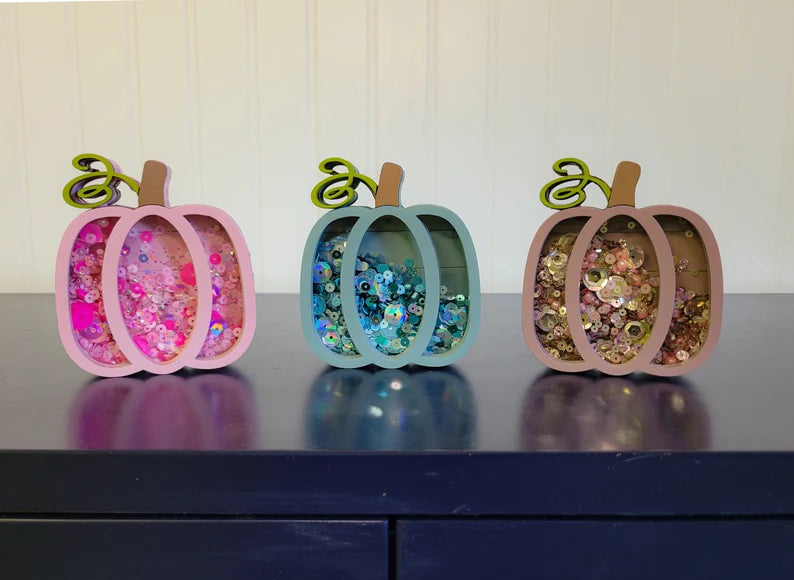 Pumpkin Fall Autumn Mini Sprinkle Shaker Sign
