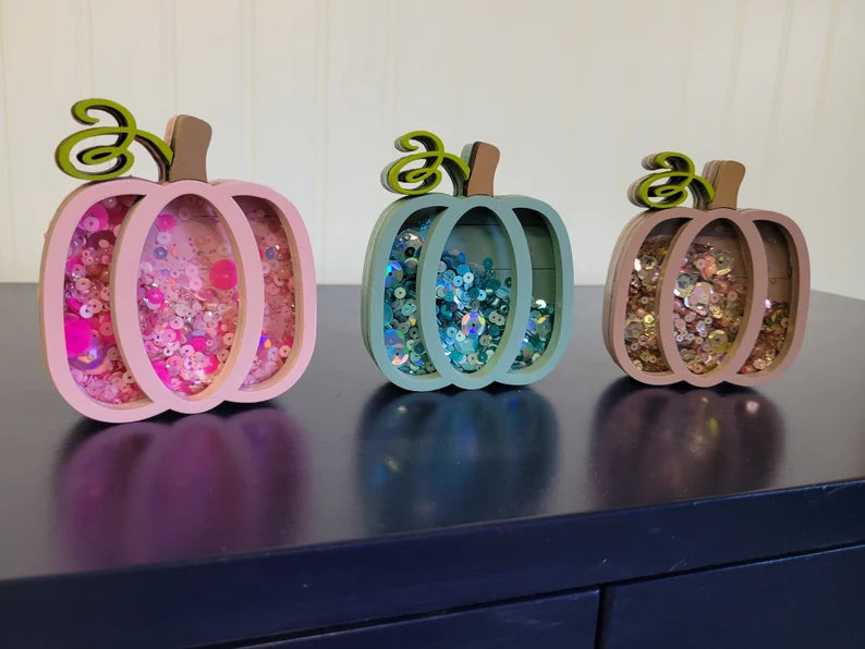 Pumpkin Fall Autumn Mini Sprinkle Shaker Sign