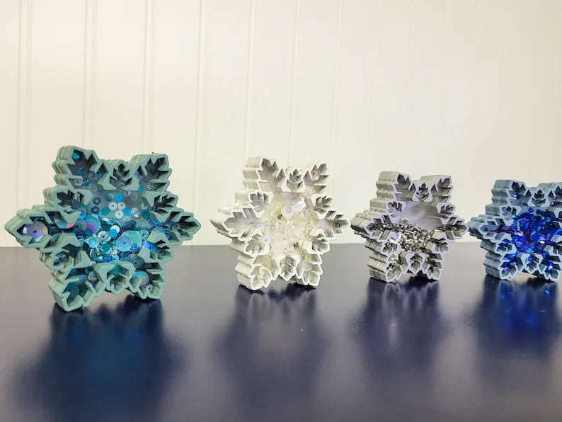 Snowflake Mini Sprinkle Shaker Sign