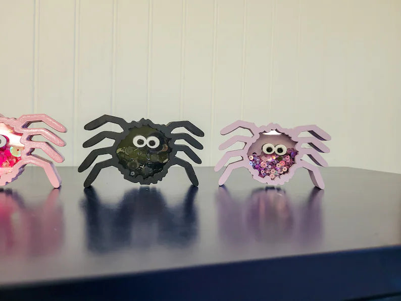 Spider Fall Autumn Halloween Mini Sprinkle Shaker Sign