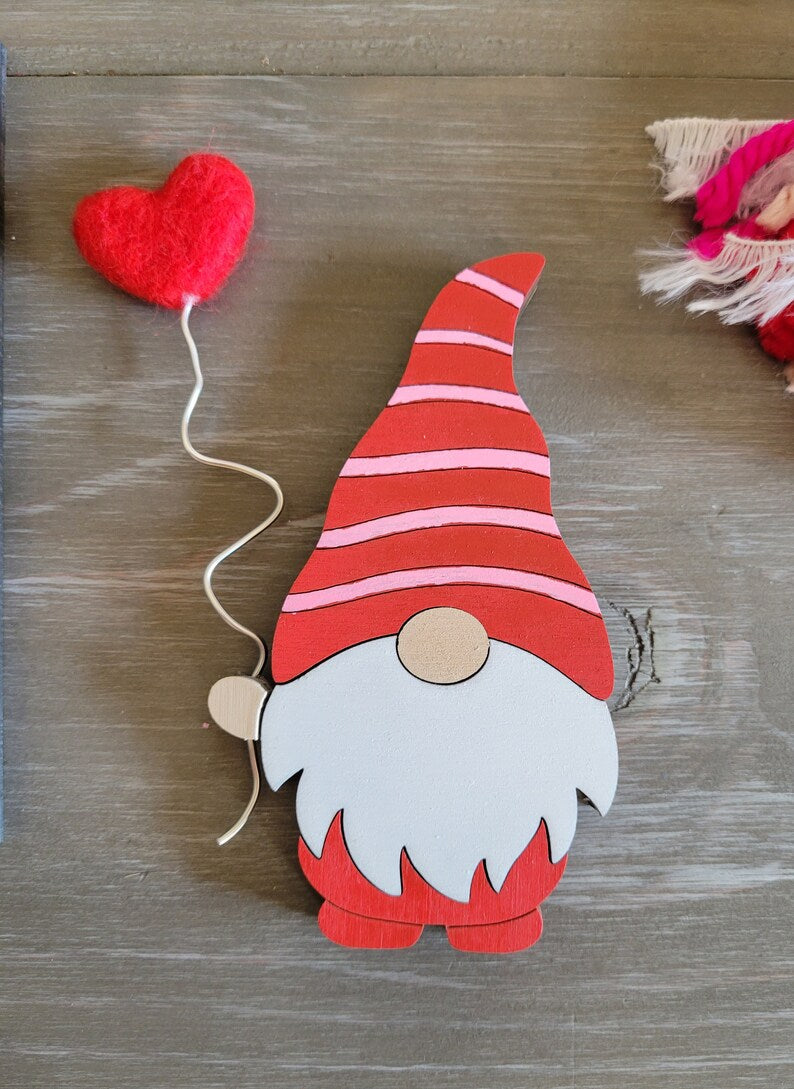 Valentine's Day Winter Tiered Tray Wood Sign Set Bundle-Six pieces in FULL SET PURCHASE (decor, tray and props not included)