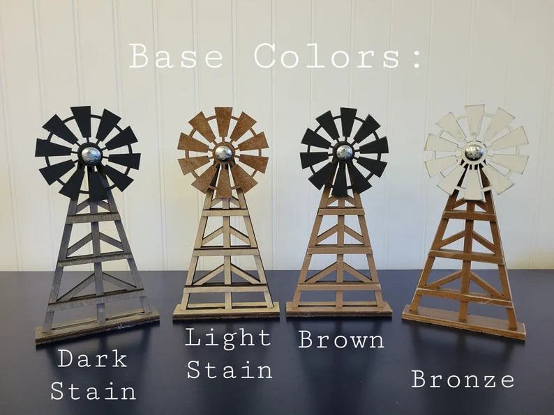 Spinning and Standing Windmill Signs