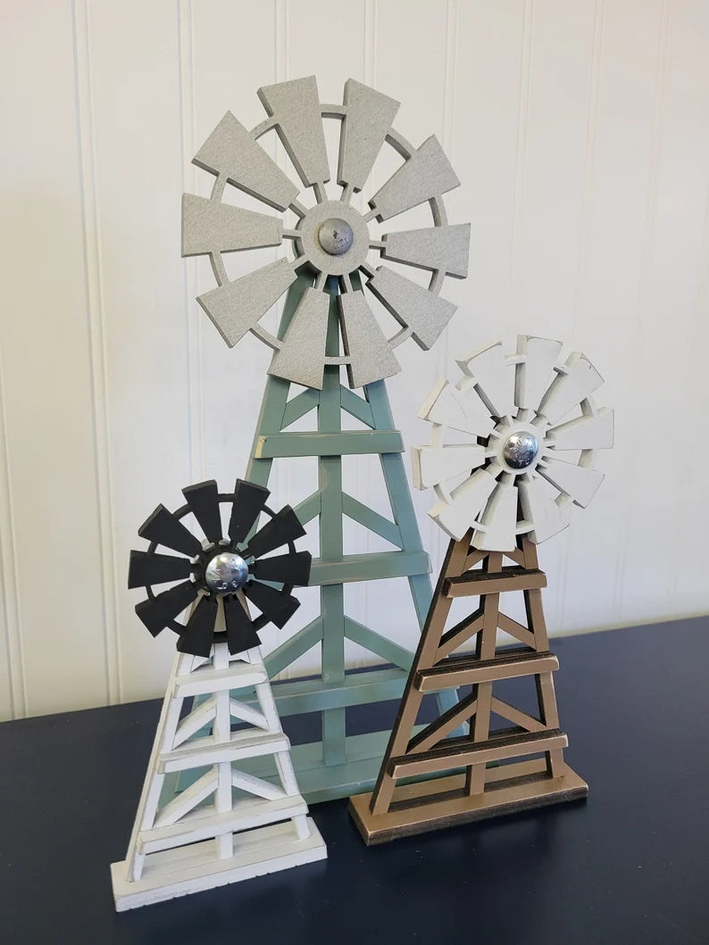 Spinning and Standing Windmill Signs
