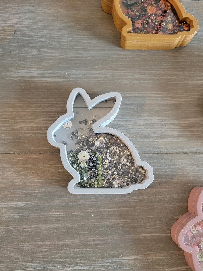 Easter Bunny Spring Mini Sprinkle Shaker Sign