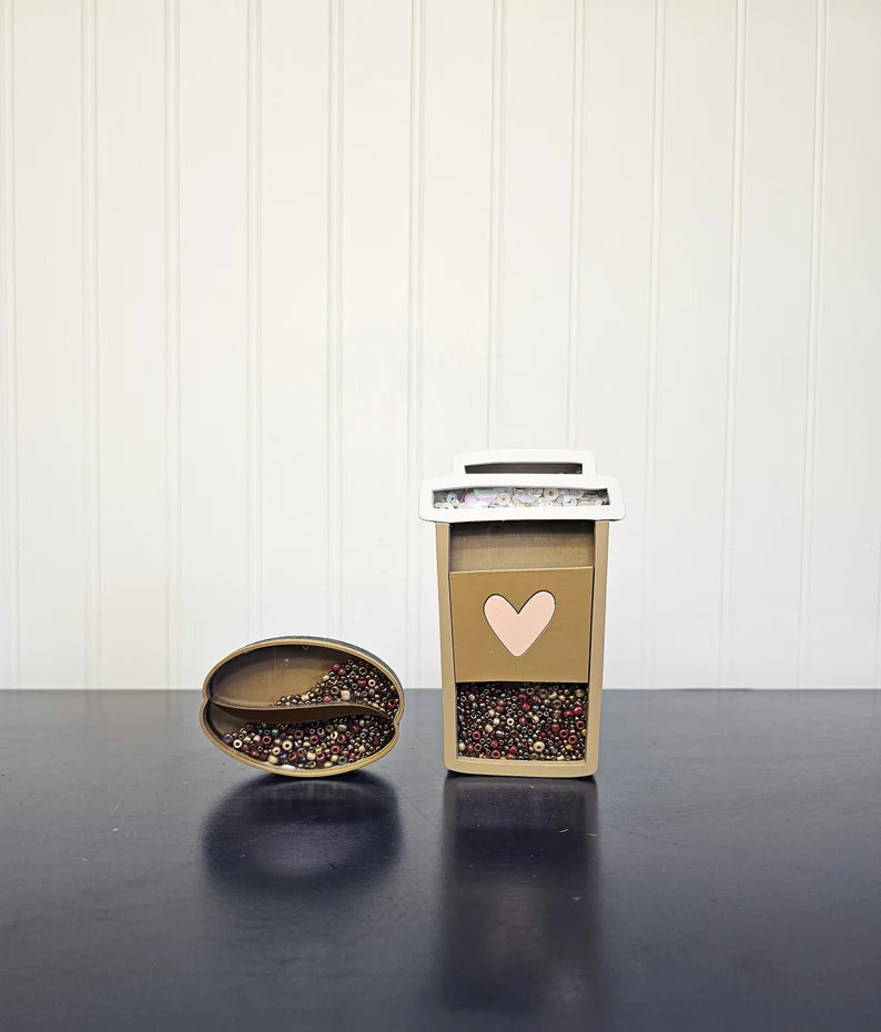 Coffee Bean and/or Coffee Mug Mini Sprinkle Shaker Signs