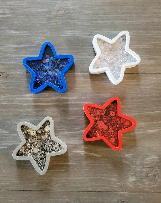 Star 4th of July Independence Day Mini Sprinkle Shaker Sign