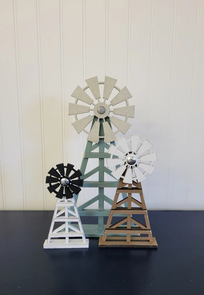 Spinning and Standing Windmill Signs